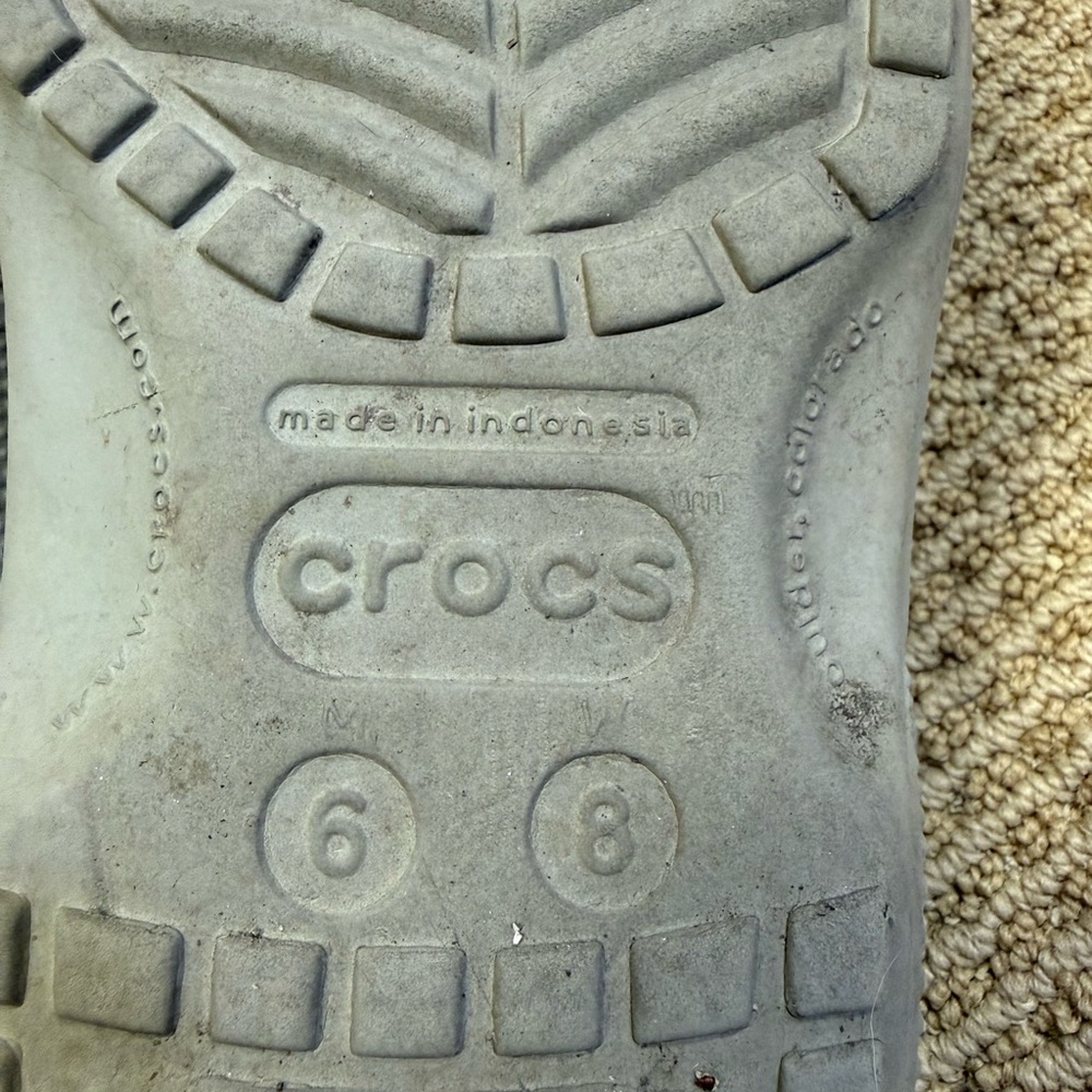 CROCS Light Blue Sandals size M6/W8 - Picture 4 of 4